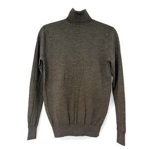 SUITSUPPLY Men's Merino Wool Turtleneck Sweater Gray‎ XS